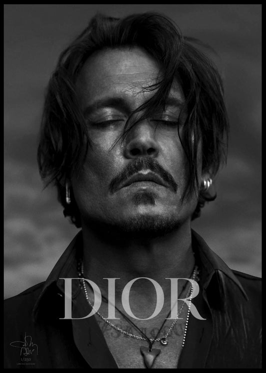 Dior x Johnny Depp Canvasposter (Limited Edition)