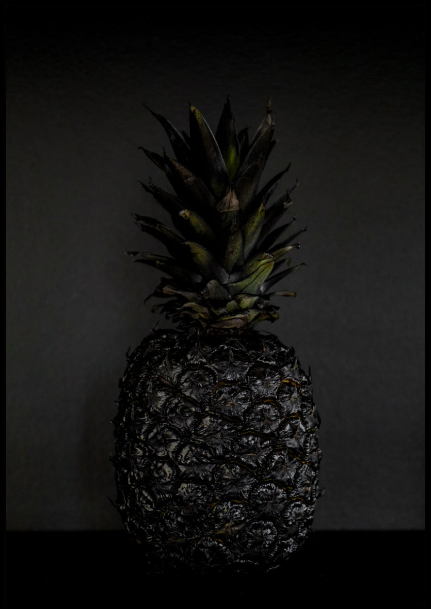 Schwarzes Ananas-Poster