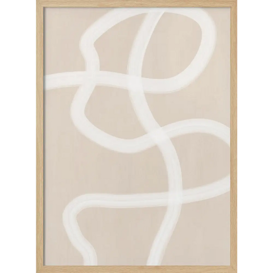 White Brush Stroke No2 Poster - 2551337